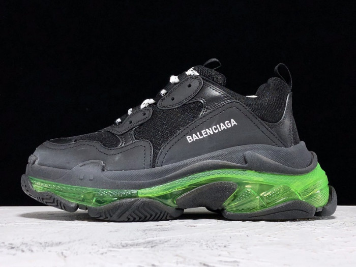 bl triple s trainers clear sole blue adn red 541624 w09o1 3861