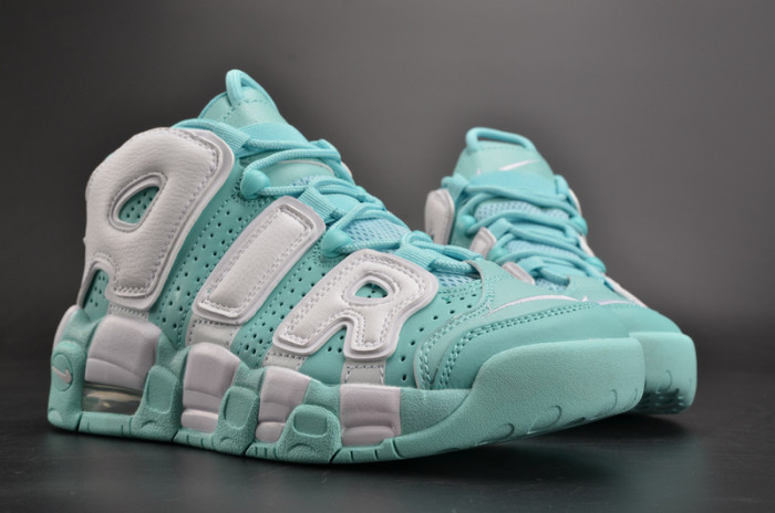 nike air more uptempo gs “island green” womens 415082-300