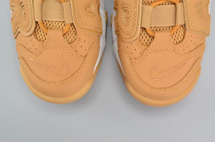 nike air more uptempo prm “wheat” brown mens aa4060-200