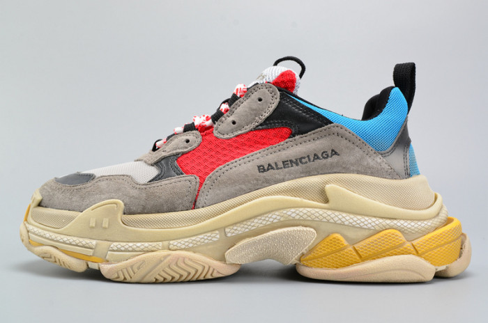 bl triple s trainer red/ blue/ yellof 490673-w06e3-4365